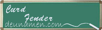 Curd Fender Visitenkarte